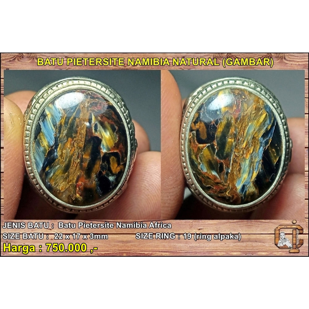 Batu Pietersite namibia bergambar asli alami antik langka.