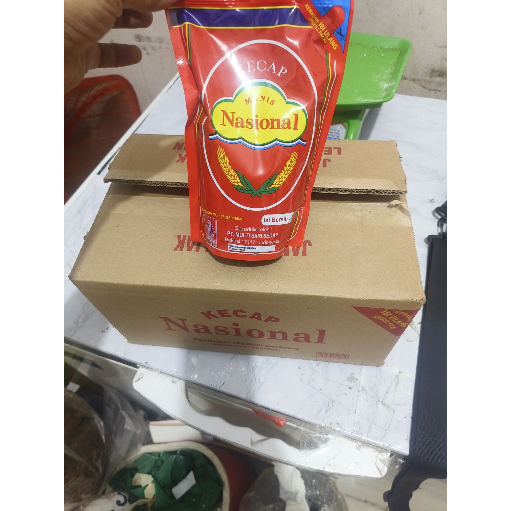 

kecap nasional refill dus kemasan 520 isi 12