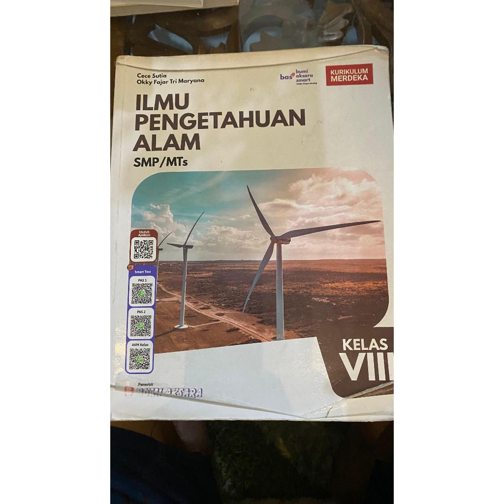 IPA Ilmu Pengetahuan Alam Kelas 8 VIII SMP MTS Kurikulum Merdeka Bumi Aksara - Buku Bagus