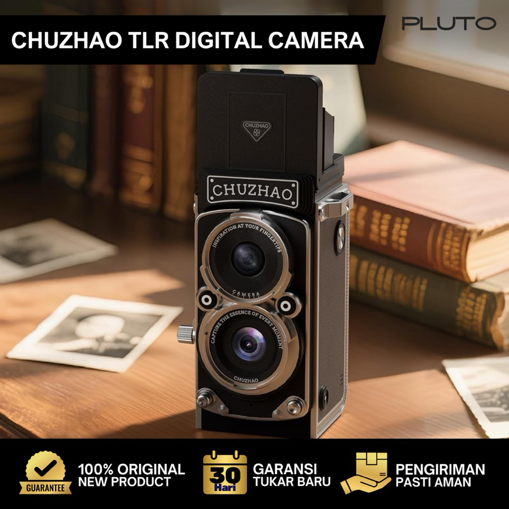 Chuzhao Digital Twin-Lens Reflex TLR Vintage Mini Camera