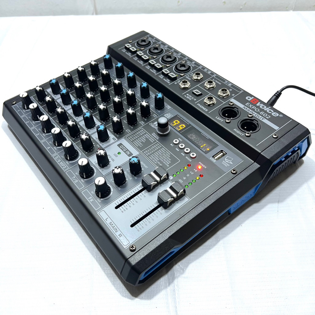 Mixer Dbvoice Expo 602 Original 8 Channel With Soundcard – OTG