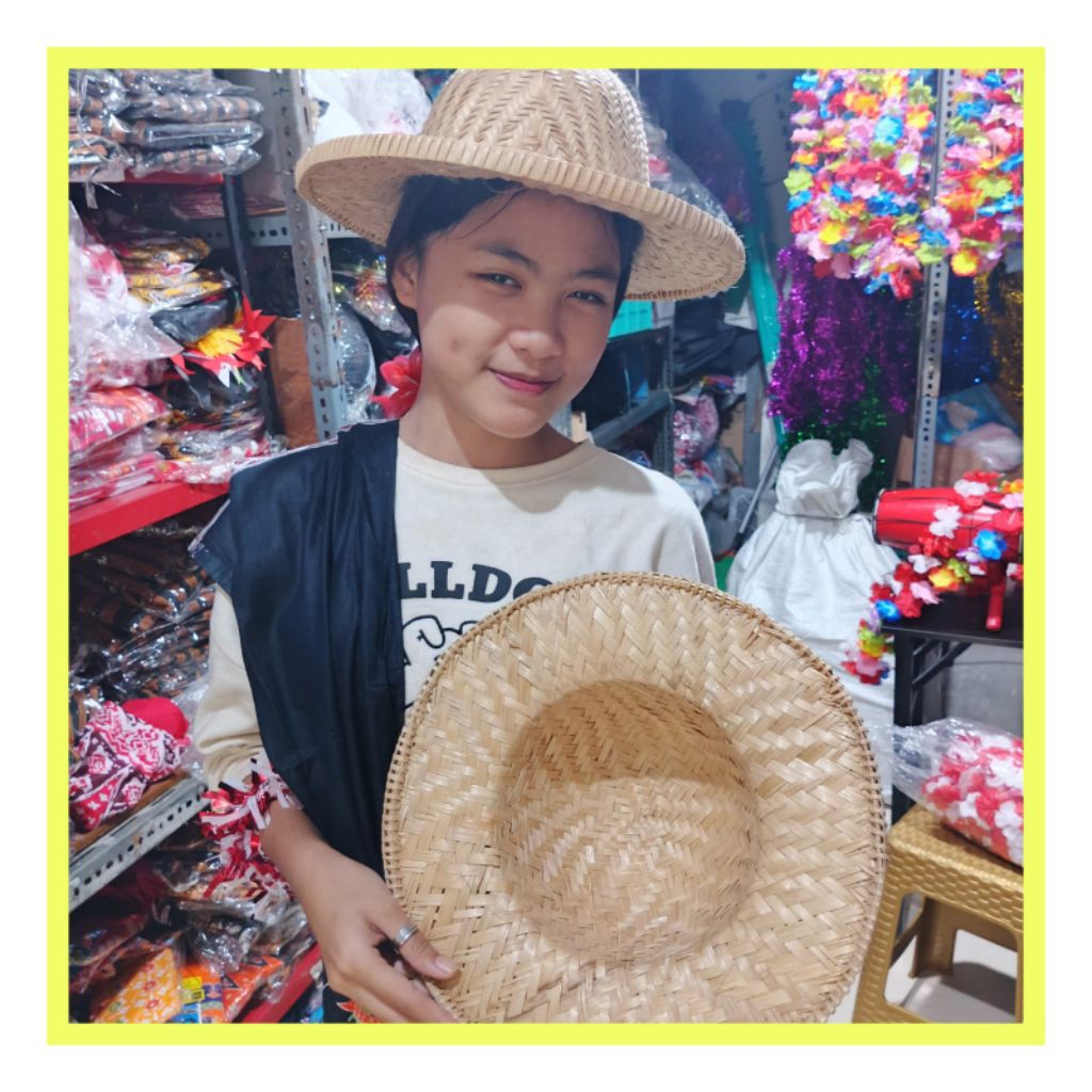 Topi Bambu Caping Bambu Topi Tradisional