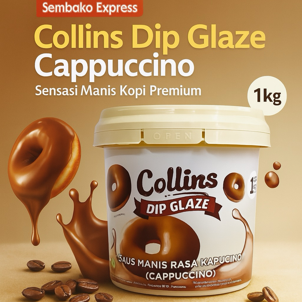 

Collins Dip Glaze Cappuccino 1 Kg – Sensasi Manis Kopi Premium