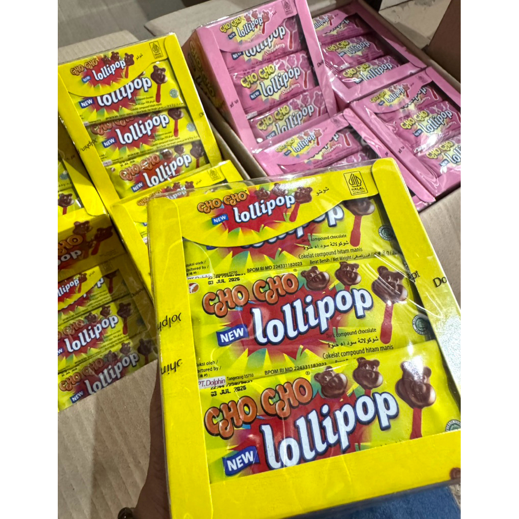 

CHOCHO LOLLIPOP 8GR,1 BOX ISI 24 PCS