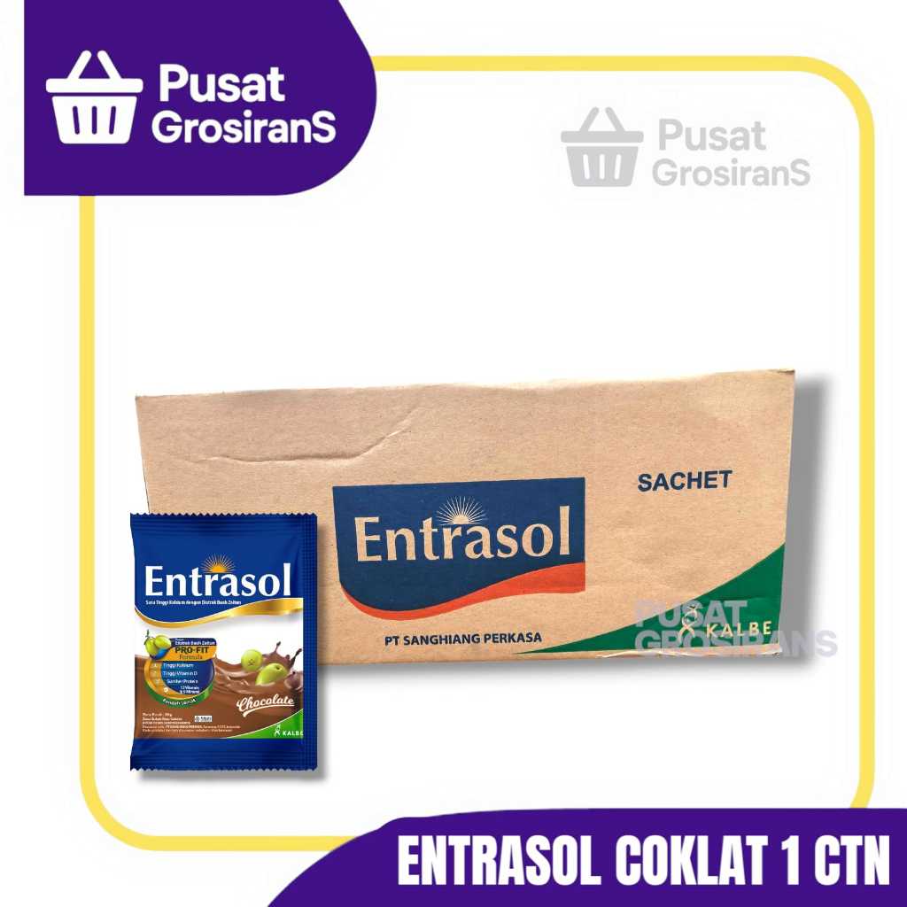 

Susu Entrasol Coklat / Vanilla 1 karton isi 12 Renceng x 10 Sachet