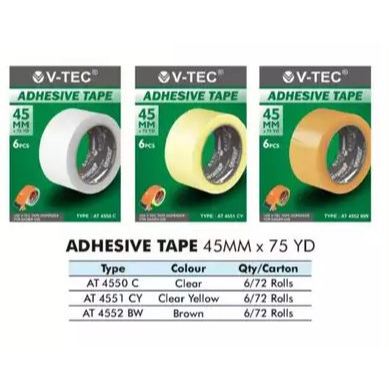 

V-TEC ADHESIVE TAPE TYPE AT 4550 C Uk.45MM X 75YARD