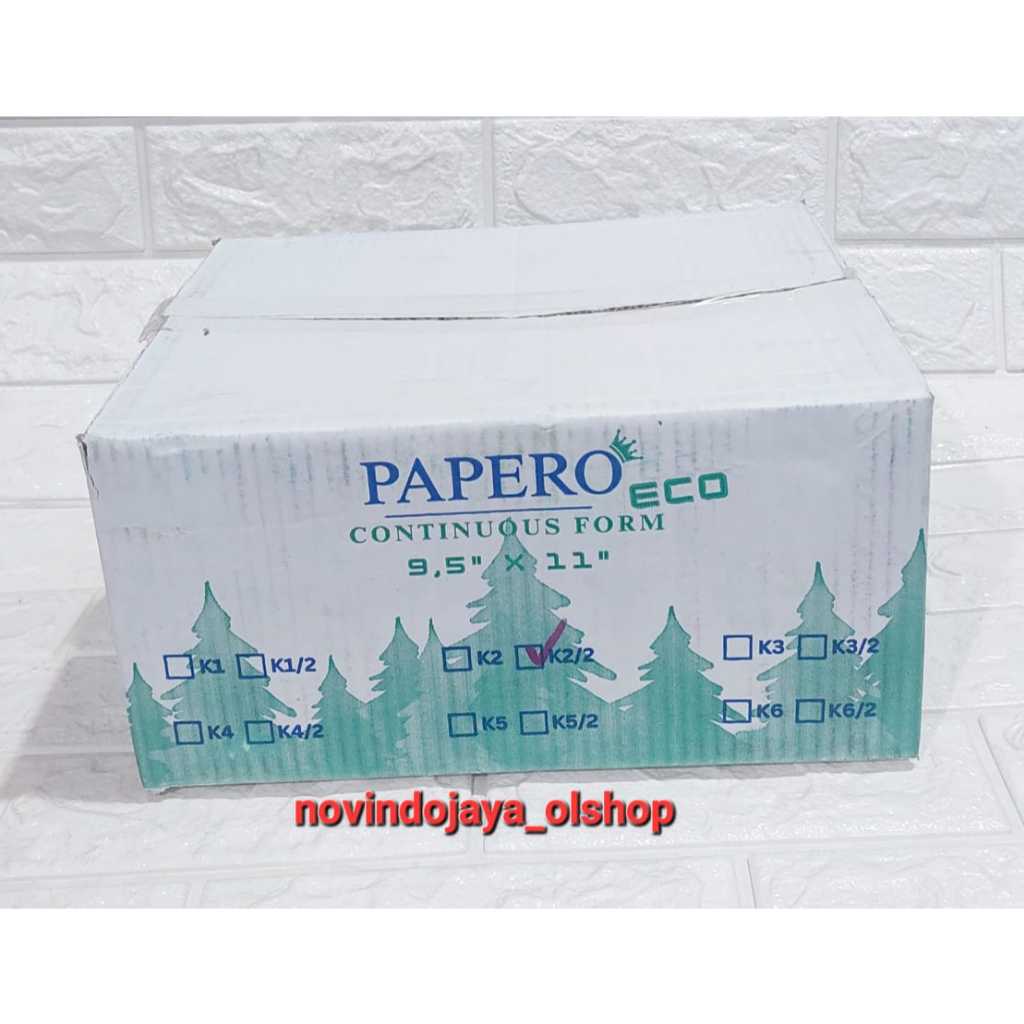

KERTAS PRINT MURAH CONTINUOUS FORM PAPERO 9,5X11 INCH 2PLY ECER TERMURAH