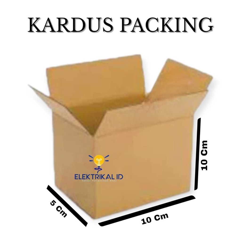 

Kardus / Karton Box Packing Polos 5x10x10 cm Tebal MINIMAL CEKOUT 10PCS