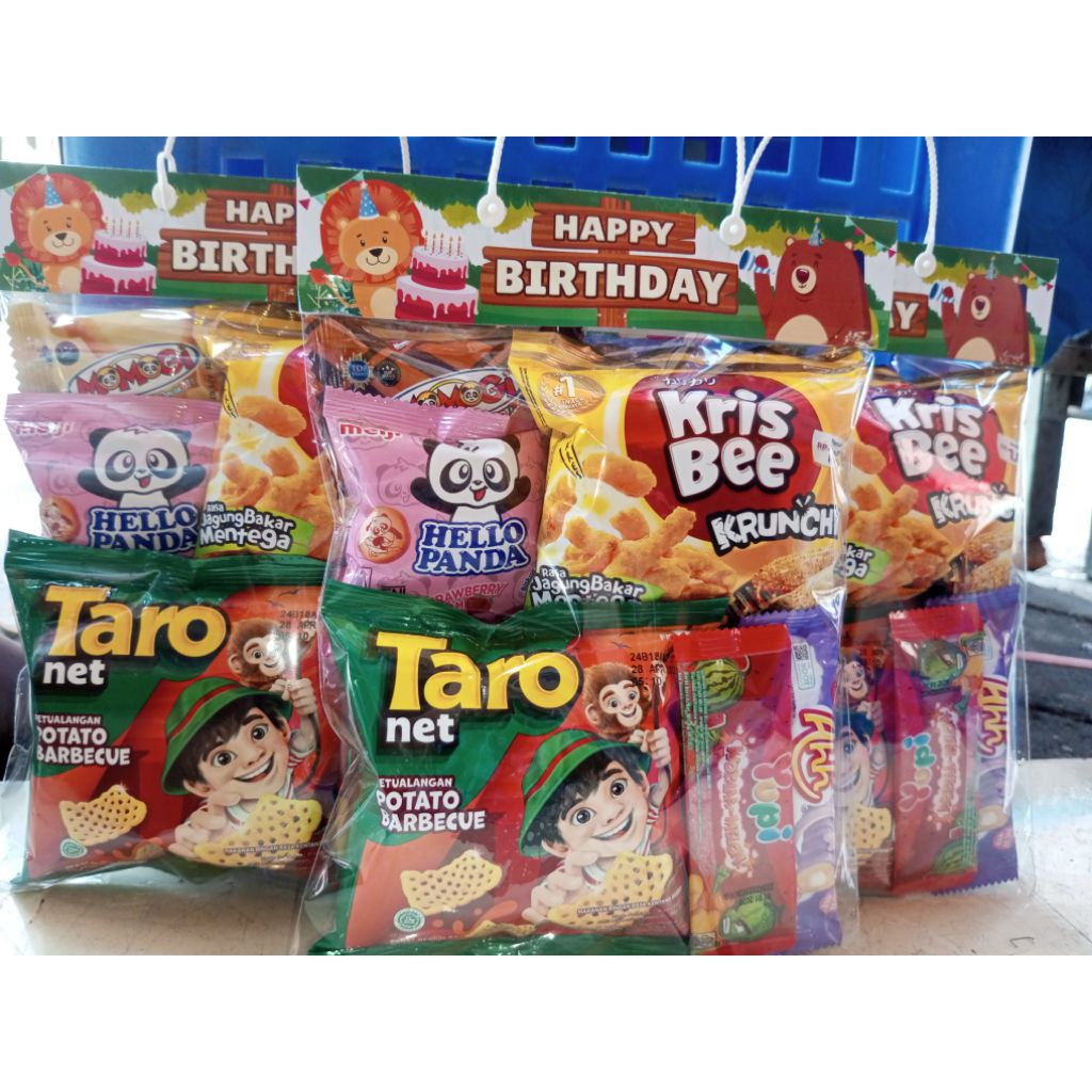 

Hampers Snack ultah Anak BG/ Bingkisan Snack Ulang Tahun Anak