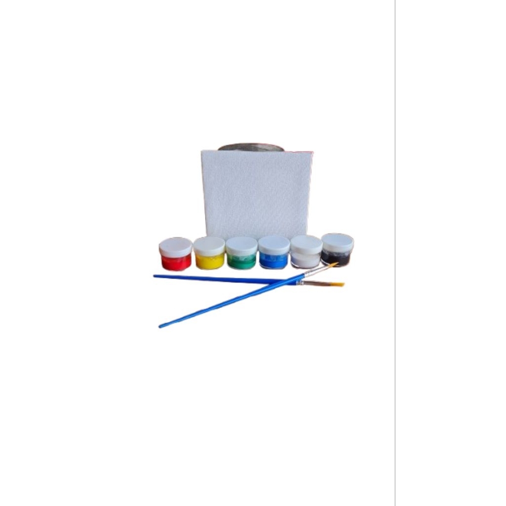 

Kanvas Lukis Paket 10x10cm Cat 6 Warna Kuas