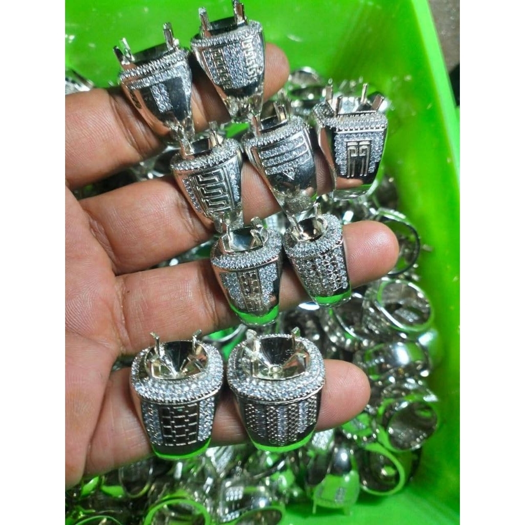 Ring Cincin Alpaka Super Micro Setting Ecer Grosir/Kodian