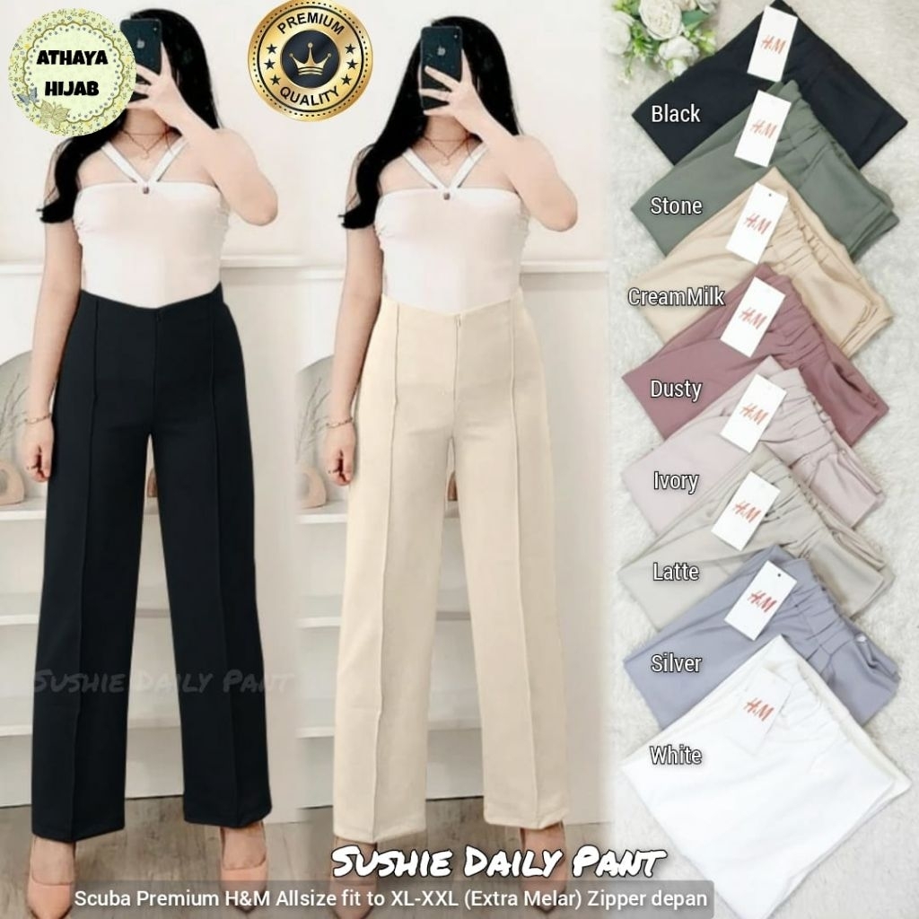 Sushie Daily Pant Kulot Scuba (Athaya)