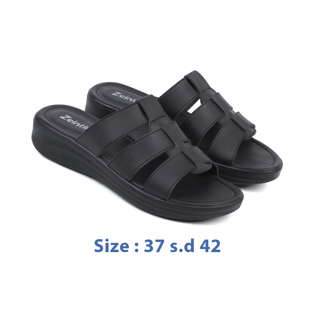 Awet Zeintin - Sandal Wanita Hitam Sandal Wedges Wanita Sendal Wanita Terbaru Zeintin Hp