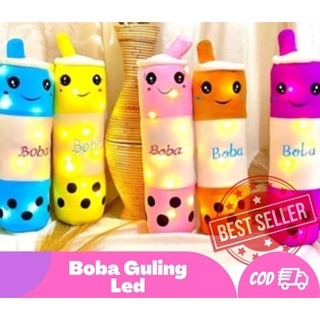 Boneka Guling Boba Lampu Led Guling Boneka