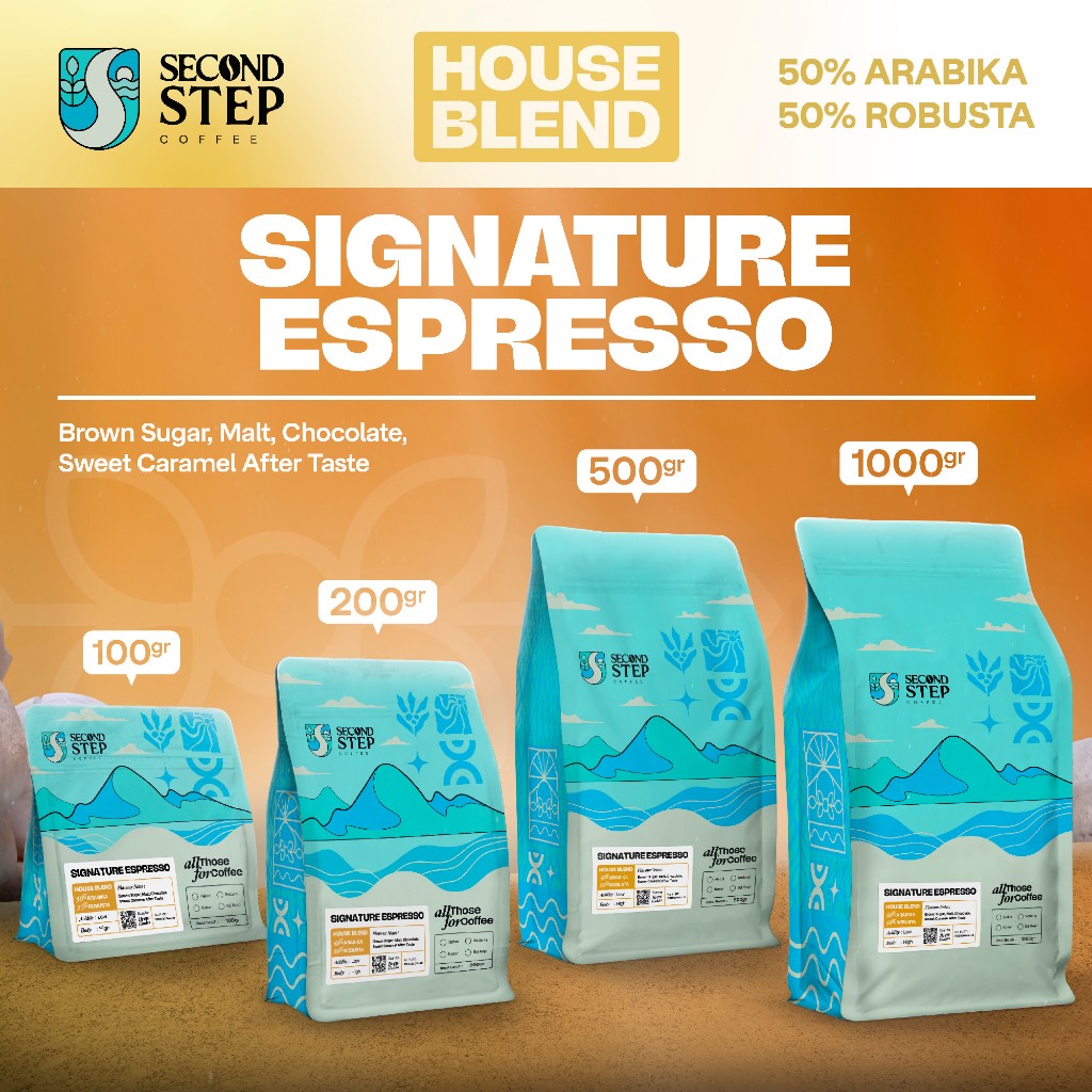 

Biji Kopi Espresso Signature House Blend Coffee Arabica Robusta 50/50