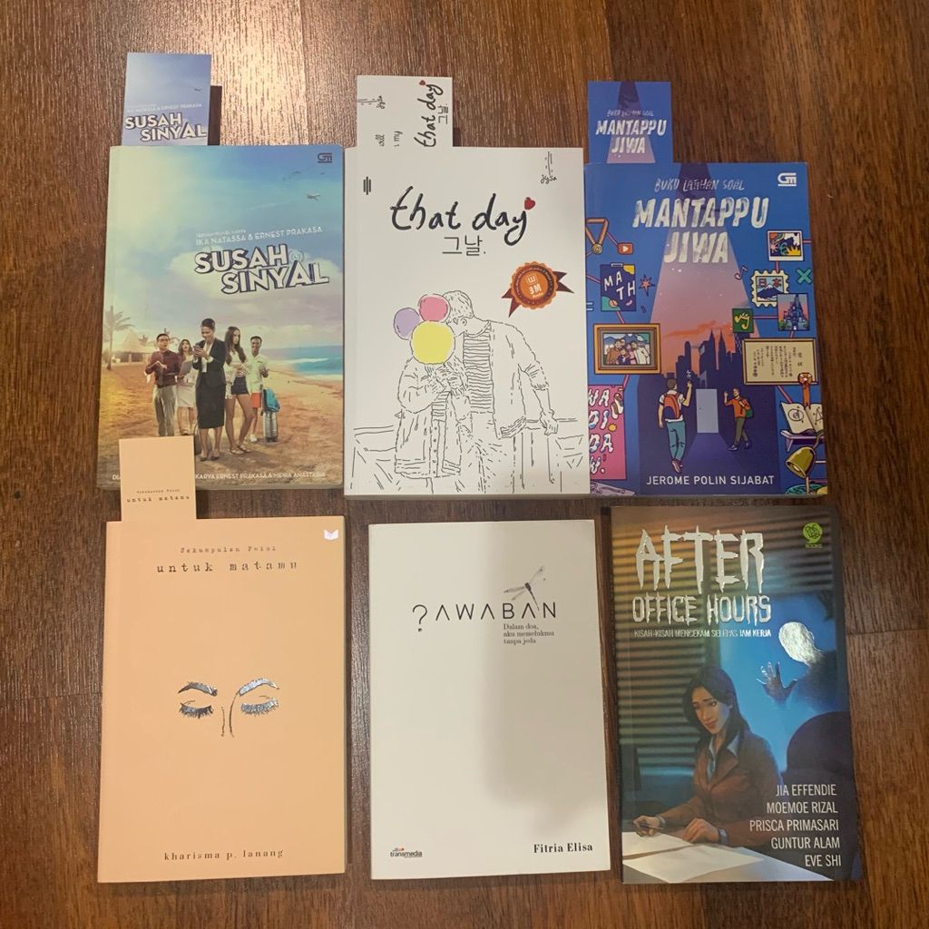 BUKU PRELOVED | Buku Novel Original Bahasa Indonesia (Susah Sinyal, That Day, Mantappu Jiwa, After O