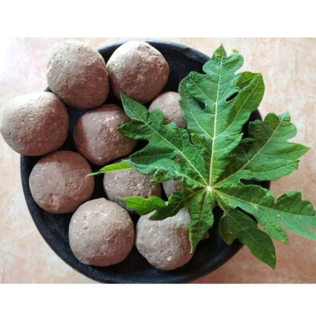 

15 Butir Tanah Liat Bulat penghilang rasa pahit daun pepaya