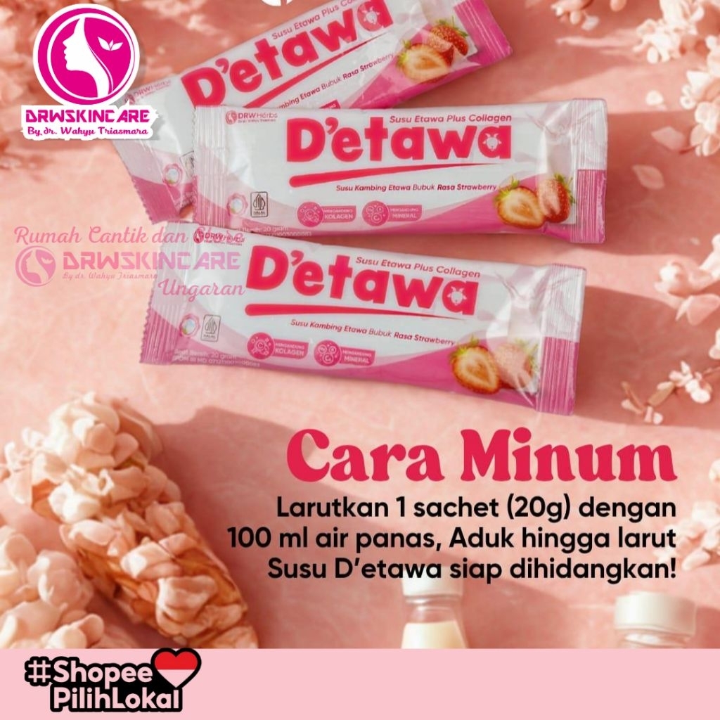 

drw skincare susu kambing etawa plus kolagen d'etawa imunitas tulang dan sendi