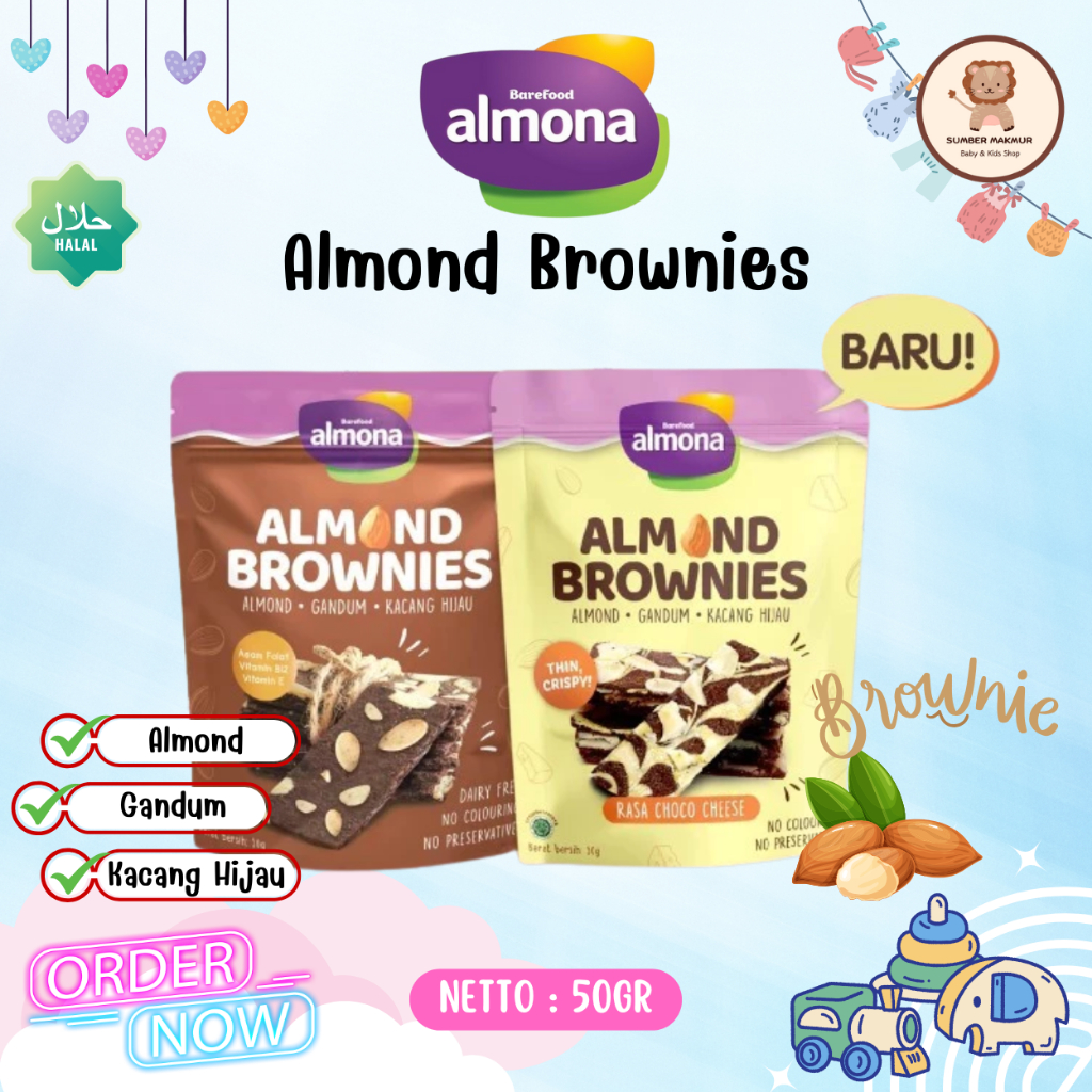 

Almona Almond Brownies Cookies 50gr Snack Sehat California Almond Tinggi Antioksidan Tanpa Pemanis Tanpa Pengawet