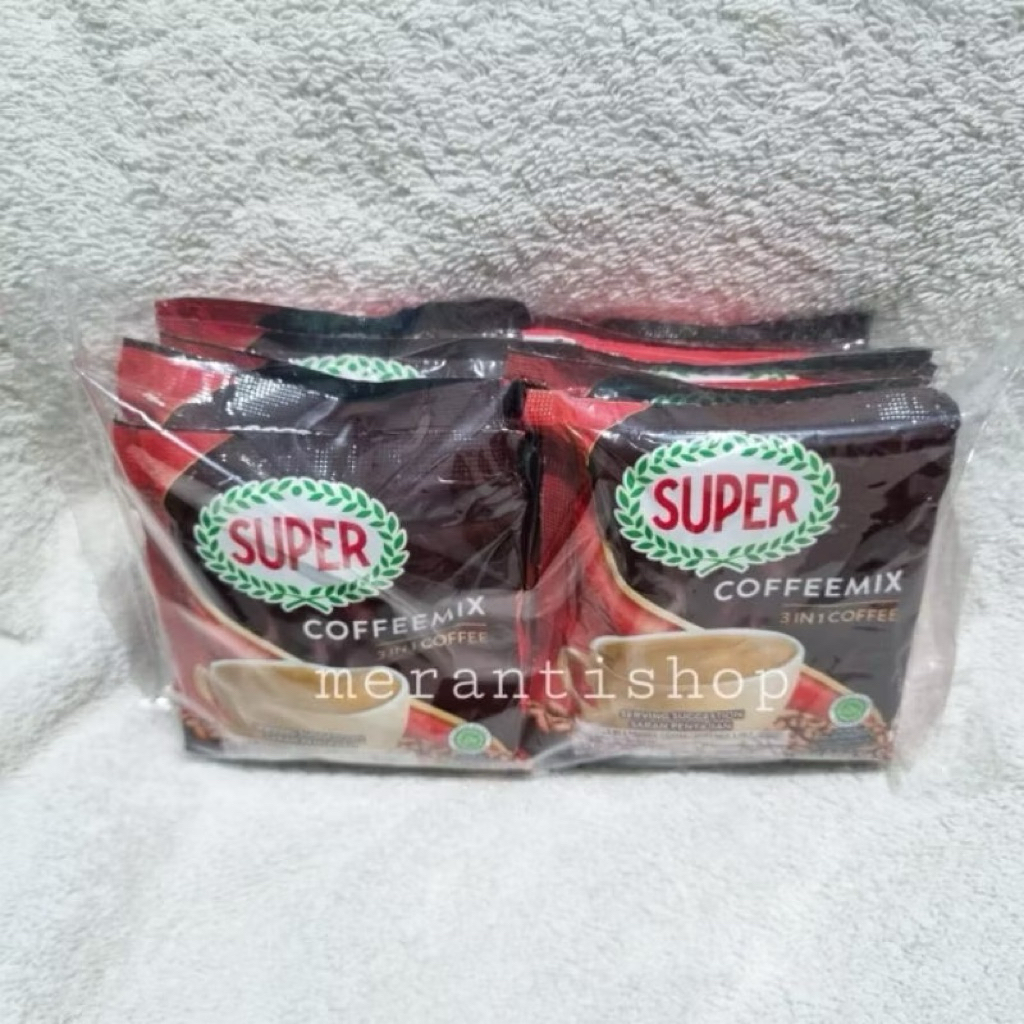 

Super Coffee Mix 3in1 Malaysia isi 10 Sachet/ Kopi Instant / Kopimix Kopi Mix 3 in 1 / Coffee Mix