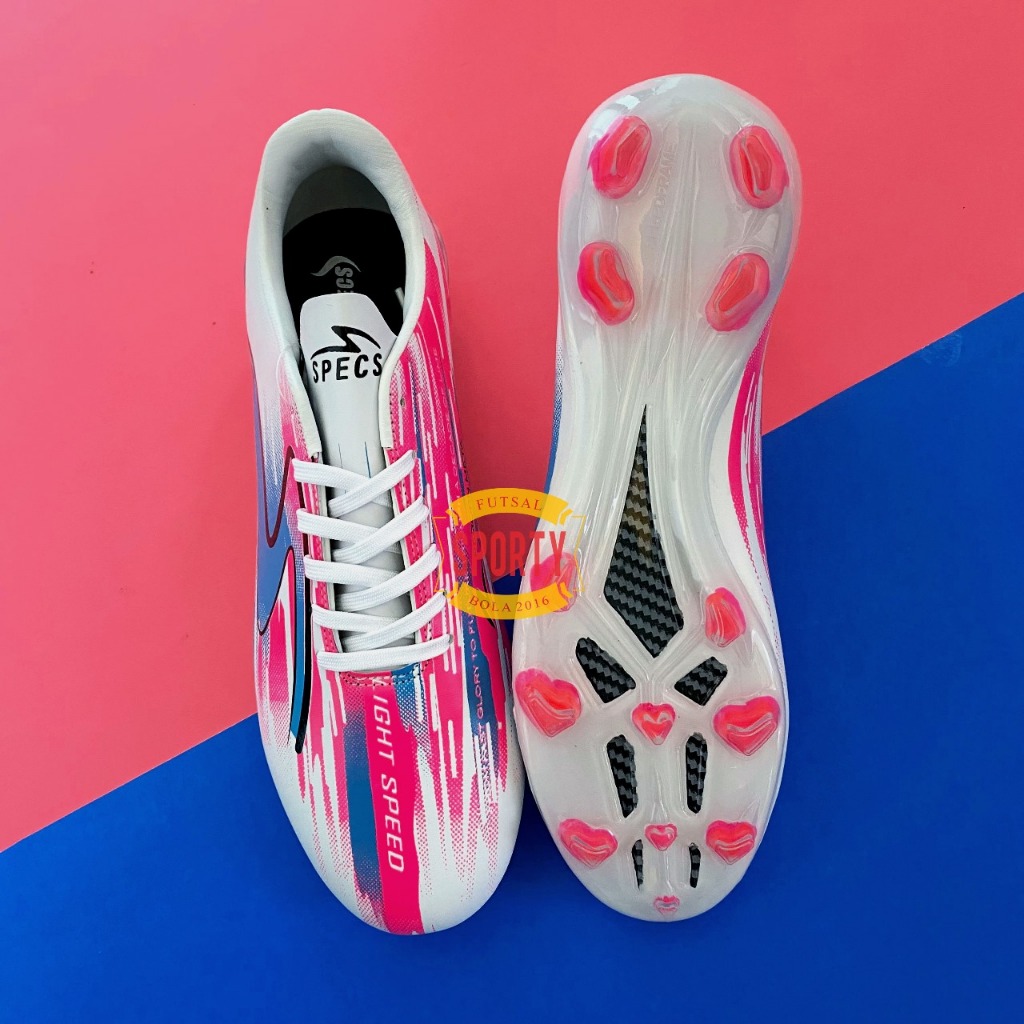 Promo  Sepatu Bola Specs Putih Ungu Reborn Warna Terbaru Cod Bayar Ditempat Garansi Toko