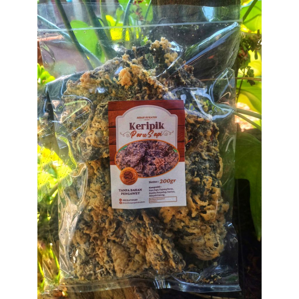 

Keripik Paru Premium 200gr Mbah Sukatin