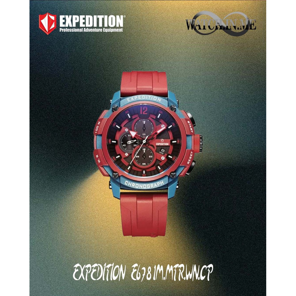 JAM TANGAN PRIA EXPEDITION E6781M MERAH BIRU