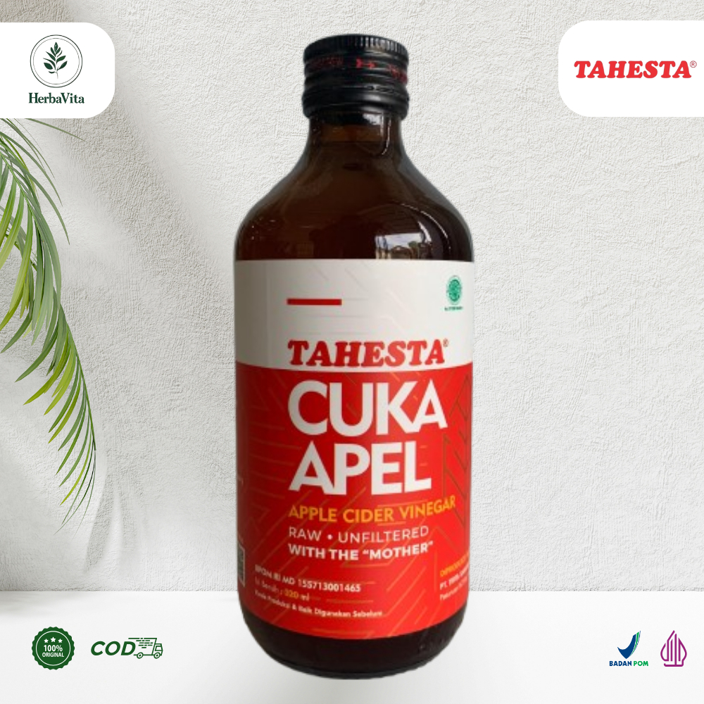 

Tahesta Cuka Apel 320ml – Atasi Hipertensi & Kolesterol Secara Alami