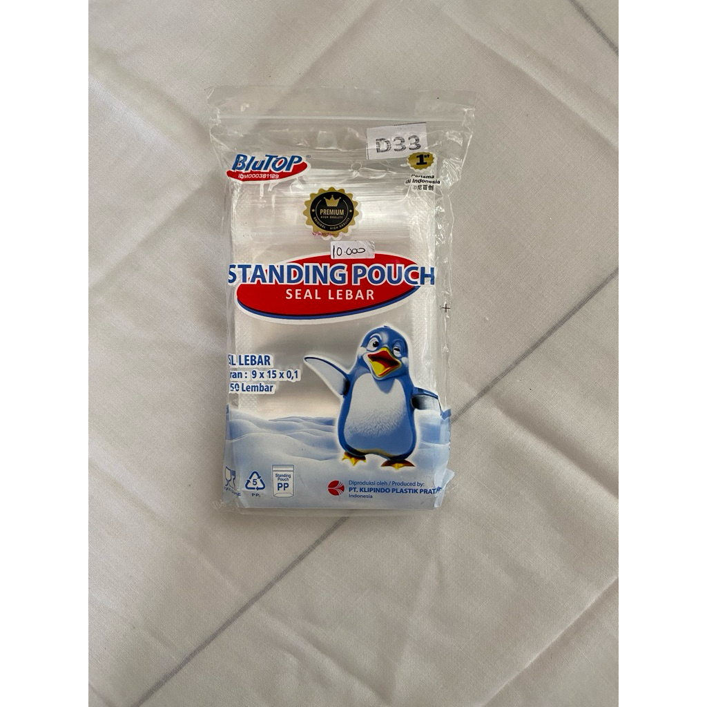plastik standing pouch ukuran  9x15