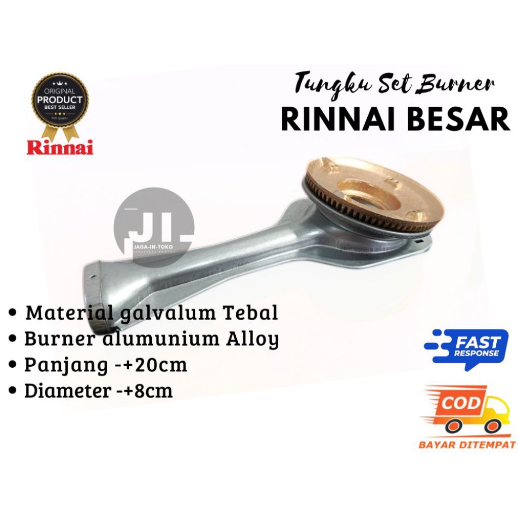 TUNGKU/CEROBONG SET RINNAI TYPE BESAR//A /KOMPOR GAS 2 TUNGKU
