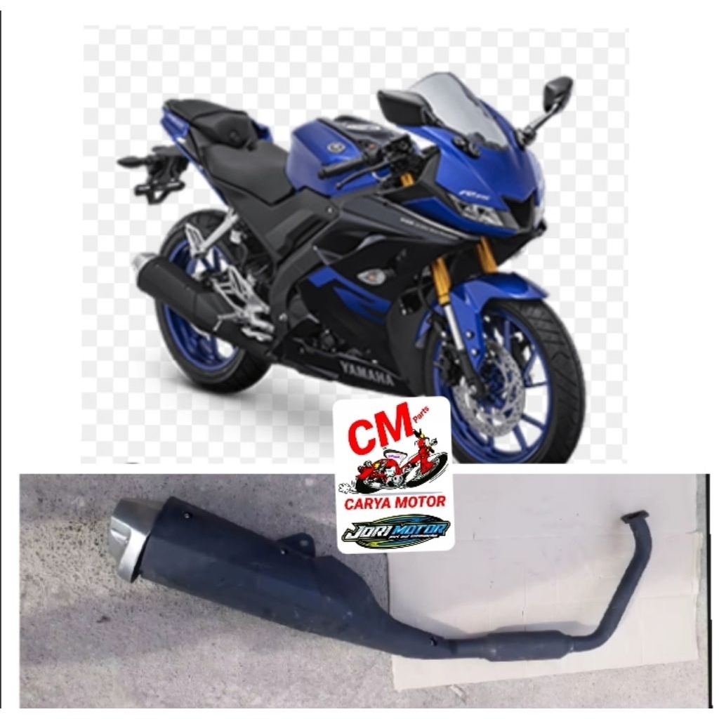KNALPOT STANDAR YAMAHA R15 V3 ASLI ORIGINAL COPOTAN DARI MOTOR TERLARIS MOTORCYCLE