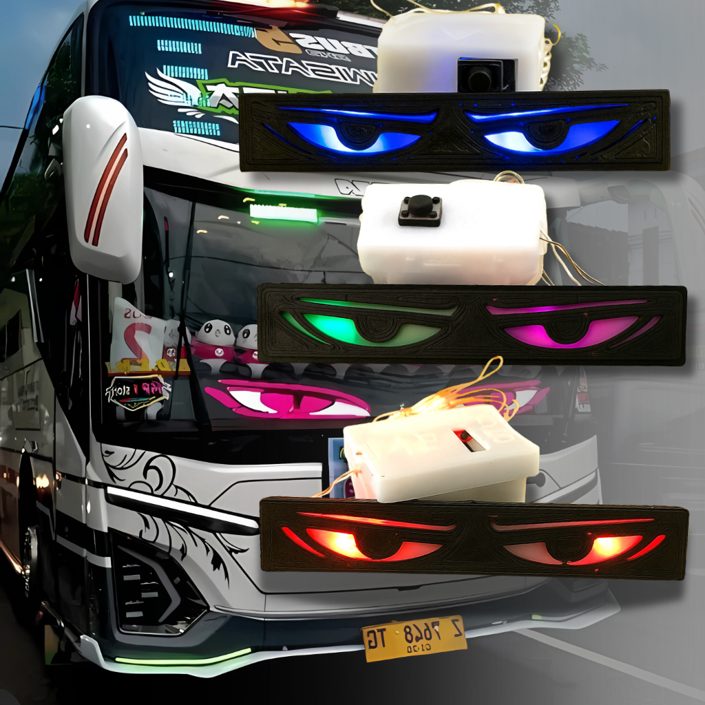 lampu mata miniatur bus lampu variasi miniatur bus lampu LED miniatur bus RKC