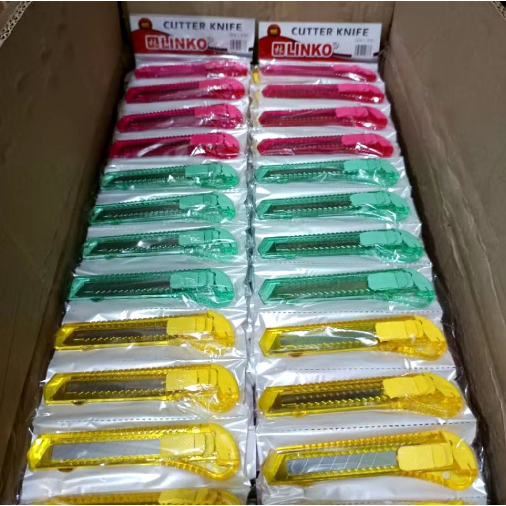 

1 Lusin Cutter Bening Besar Dan Kecil Linko Jenia (12 Pcs)