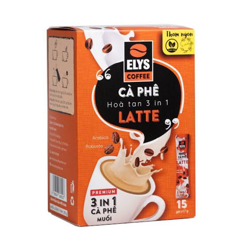

[ 1 SACHET ] ELYS COFFE KOPI LATTE VIETNAM