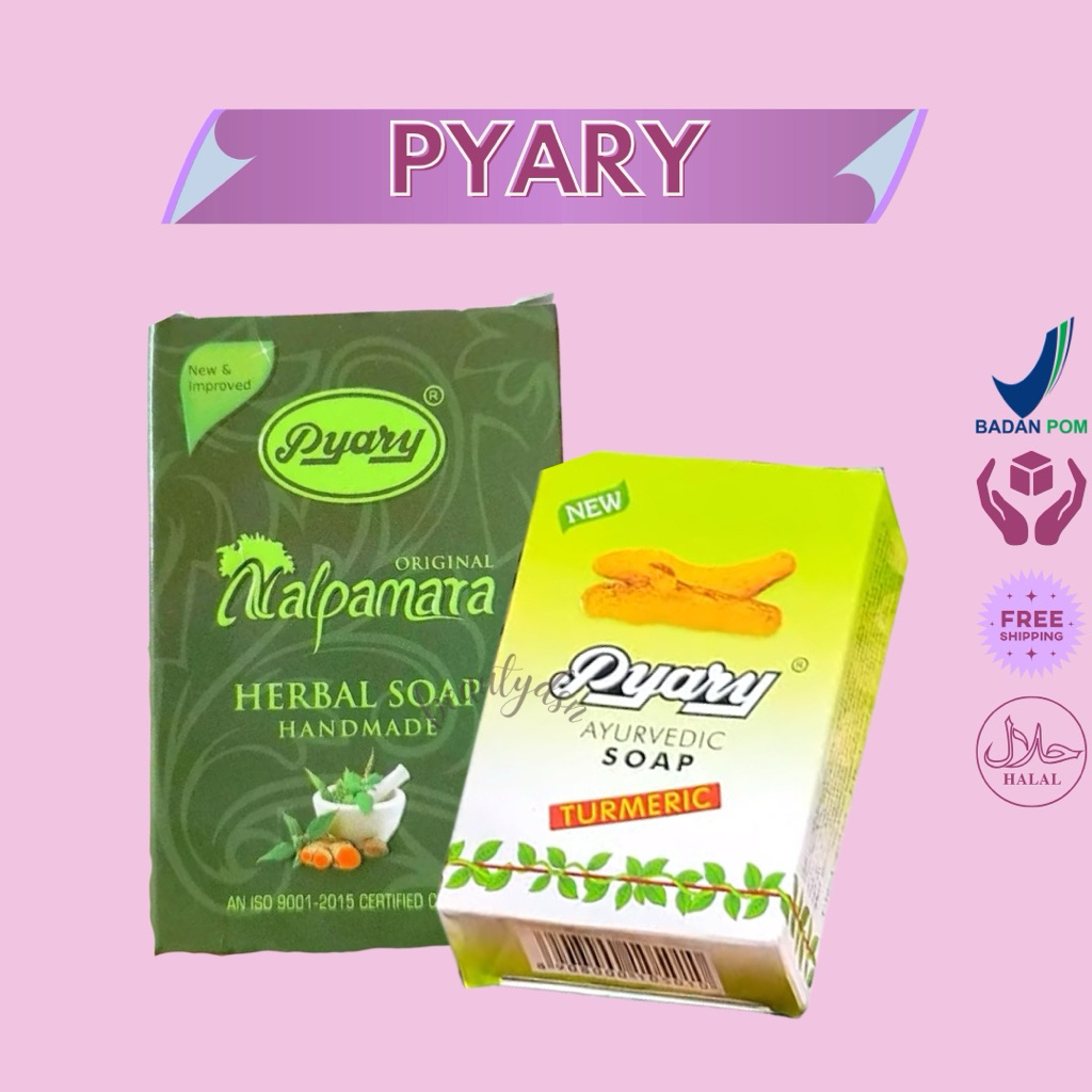 Nalpamara Pyary Soap Original | PYARY Sabun Nalpamara Original BPOM 75 gr | Herbal soap