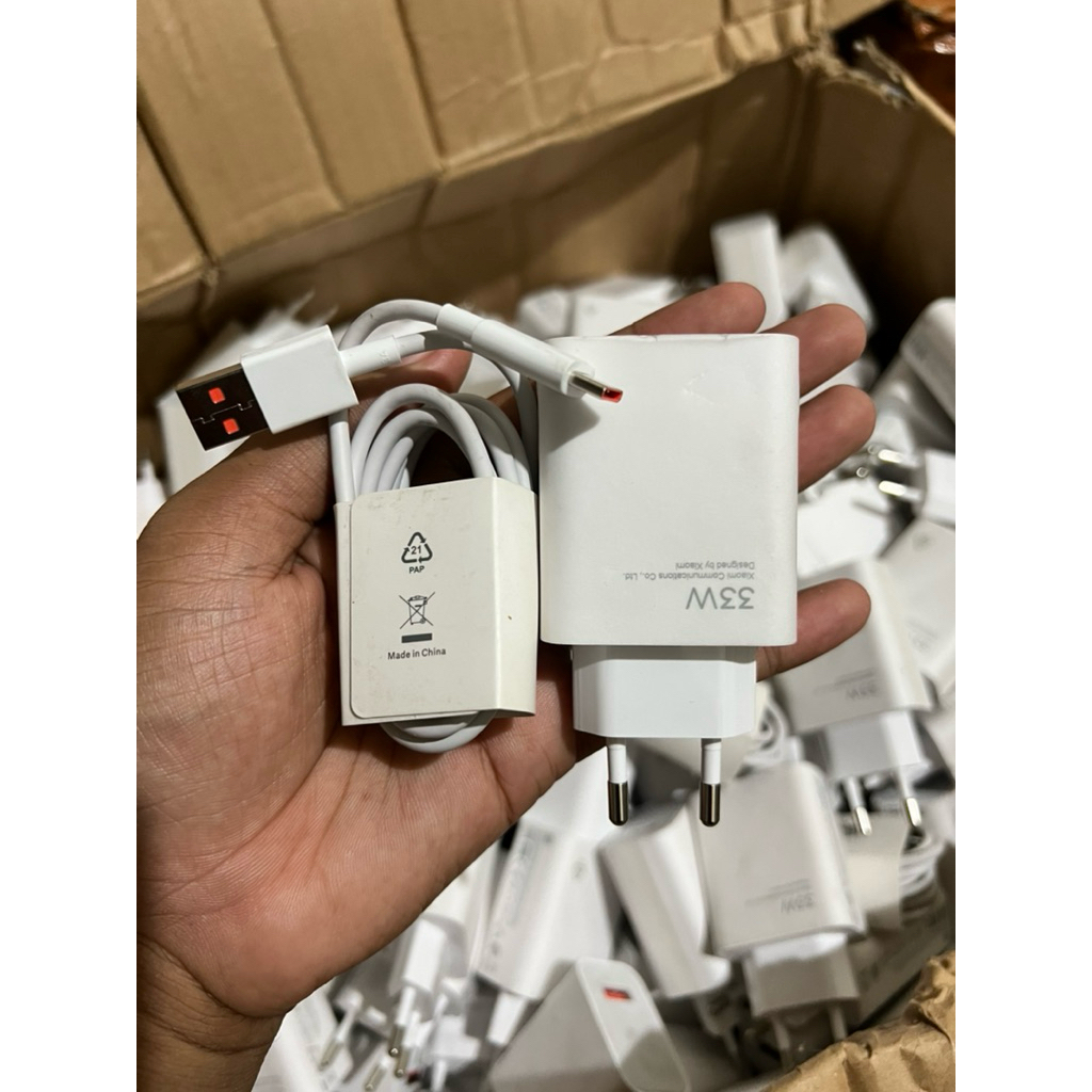 Charger Asli 100% Original Bawaan HP Redmi 33W – Note 14,13,12,11,10Pro Turbo Charger