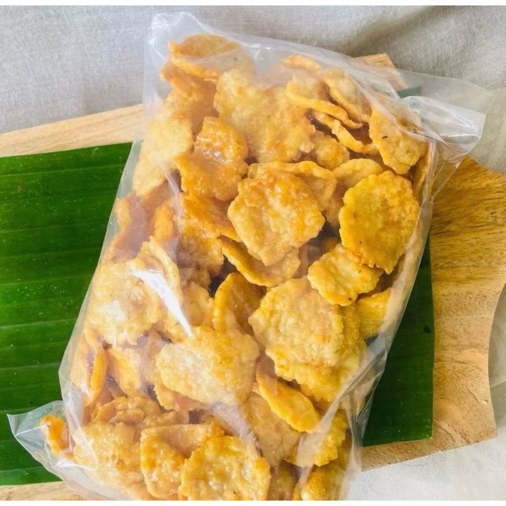 

Kripik Melinjo/Emping Rasa Manis, Pedas Manis, Gurih Ukuran 250 gram
