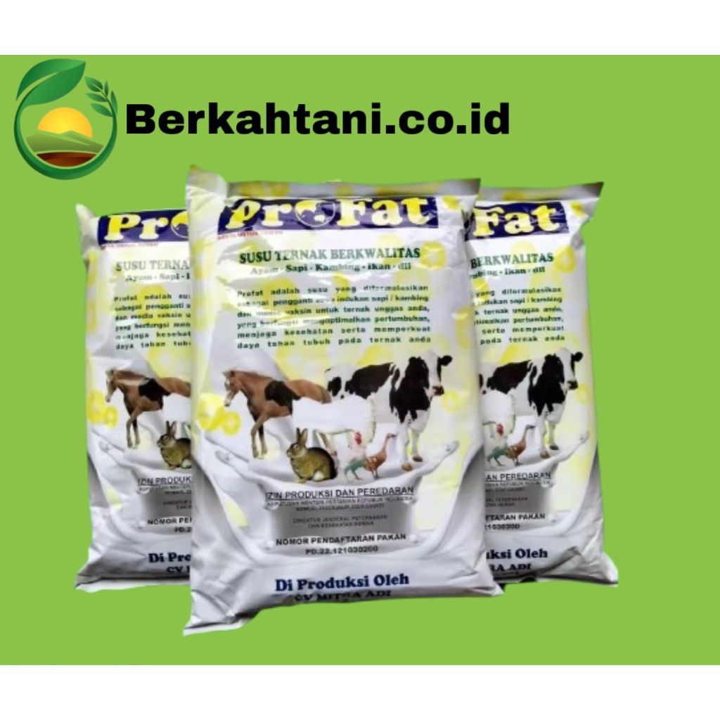 PROFAT 1 KG SUSU FORMULA HEWAN Pengganti susu Indukan hewan ternak sapi,kuda,kelinci,ayam,ikan,kucin