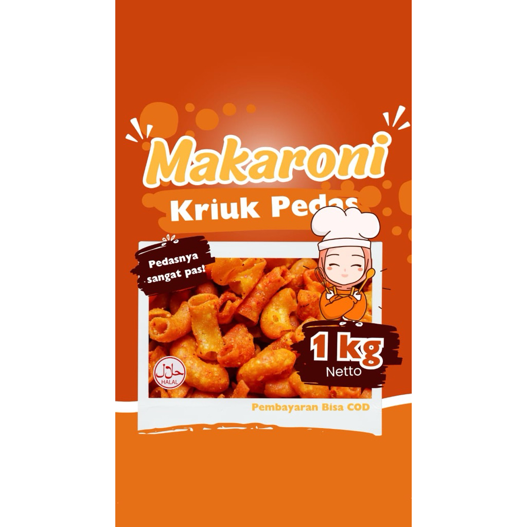 

Makaroni cikruh Makaroni Kriuk Bumbu melimpah makaroni bantat 1 kg