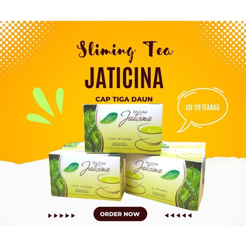 

Teh Herbal Jati Cina Sliming Tea cap Tiga Daun pelangsing Ampuh
