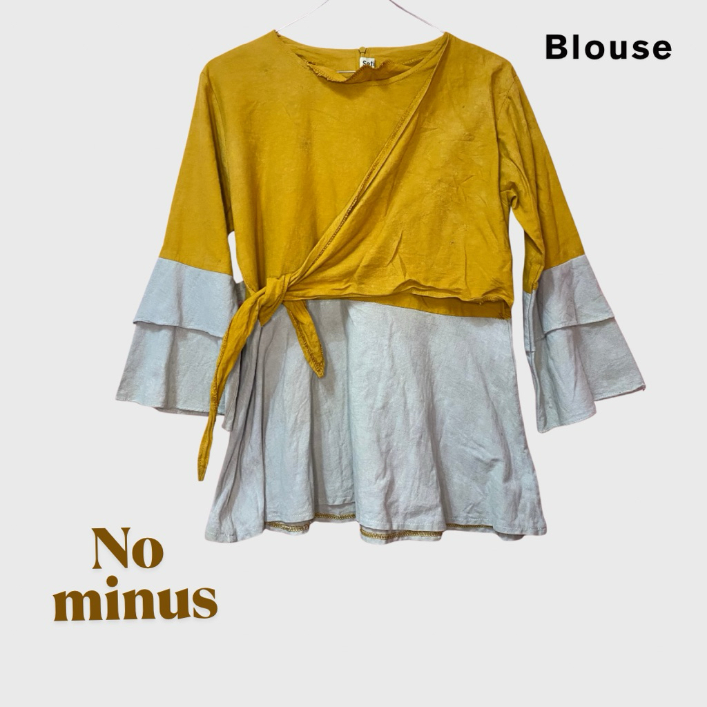 Blouse two colors preloved (no minus)
