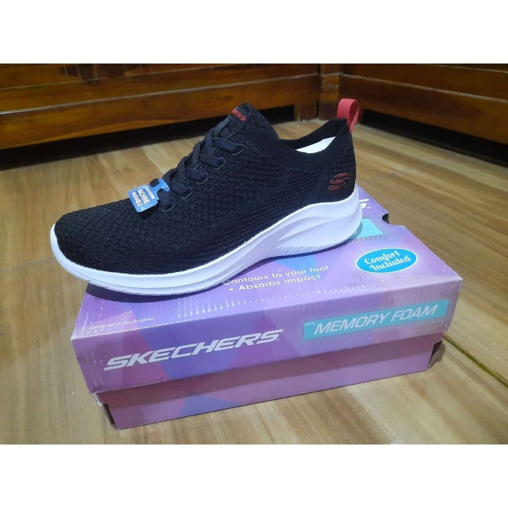 sepatu cewek slop slipon skechers original ori asli tanpa tali zinergy lyona