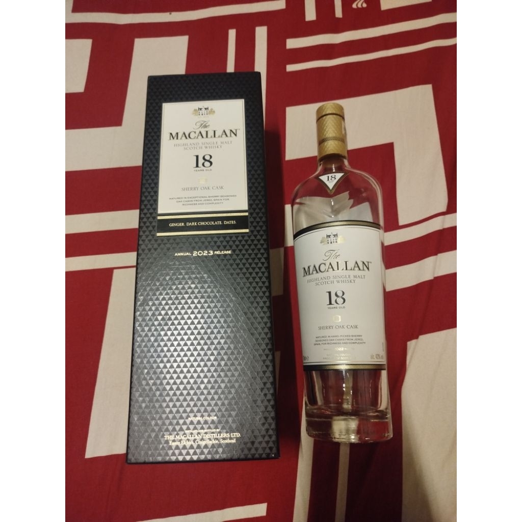 (Botol Bekas) The Macallan - Sherry Oak Cask 18 YO