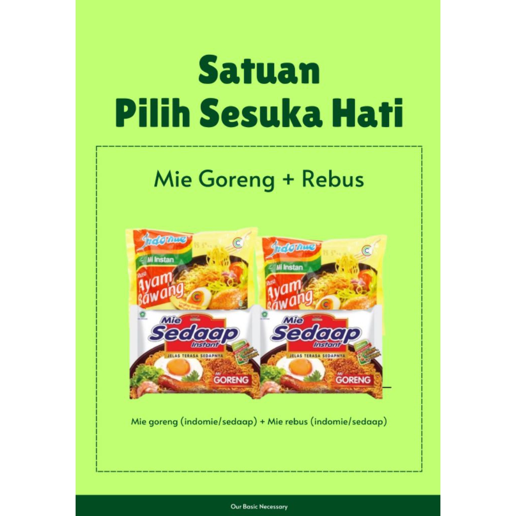 

SEMBAKO EKONOMIS | MIE SEDAAP | INDOMIE | SEMBAKO MURAH