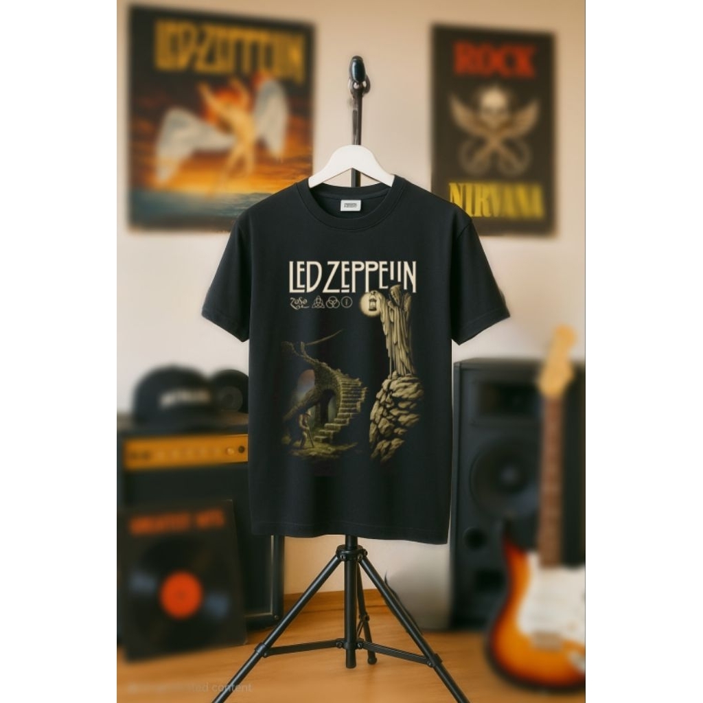 Kaos / Tshirt Classic Rock : LED ZEPPELIN IV : THE HERMIT