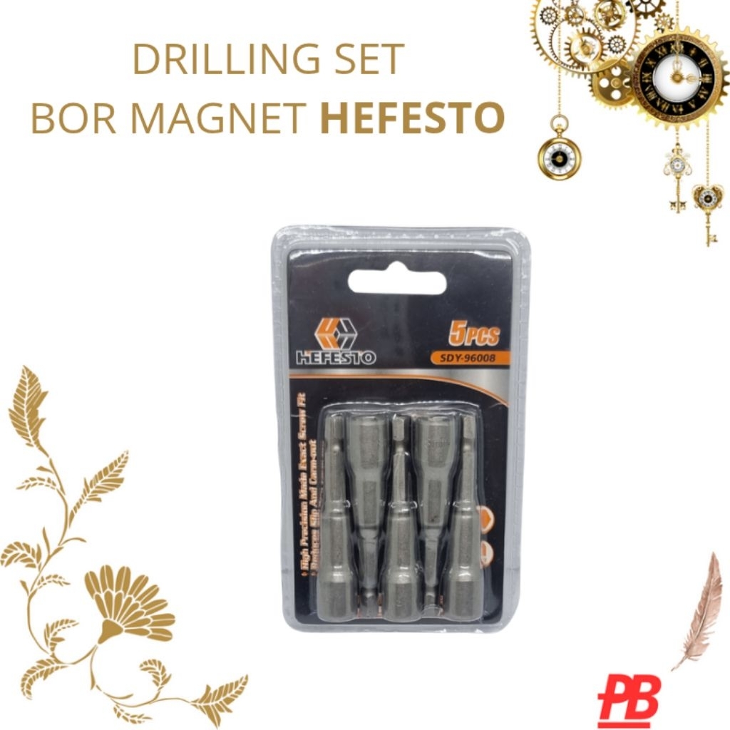 Drilling SET /Mata Kunci Sok Bor Magnet HEFESTO