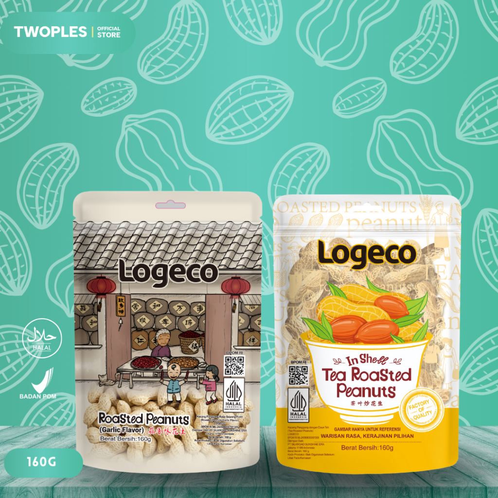 

Logeco Kacang Tanah Camilan Renyah Lezat 160 g