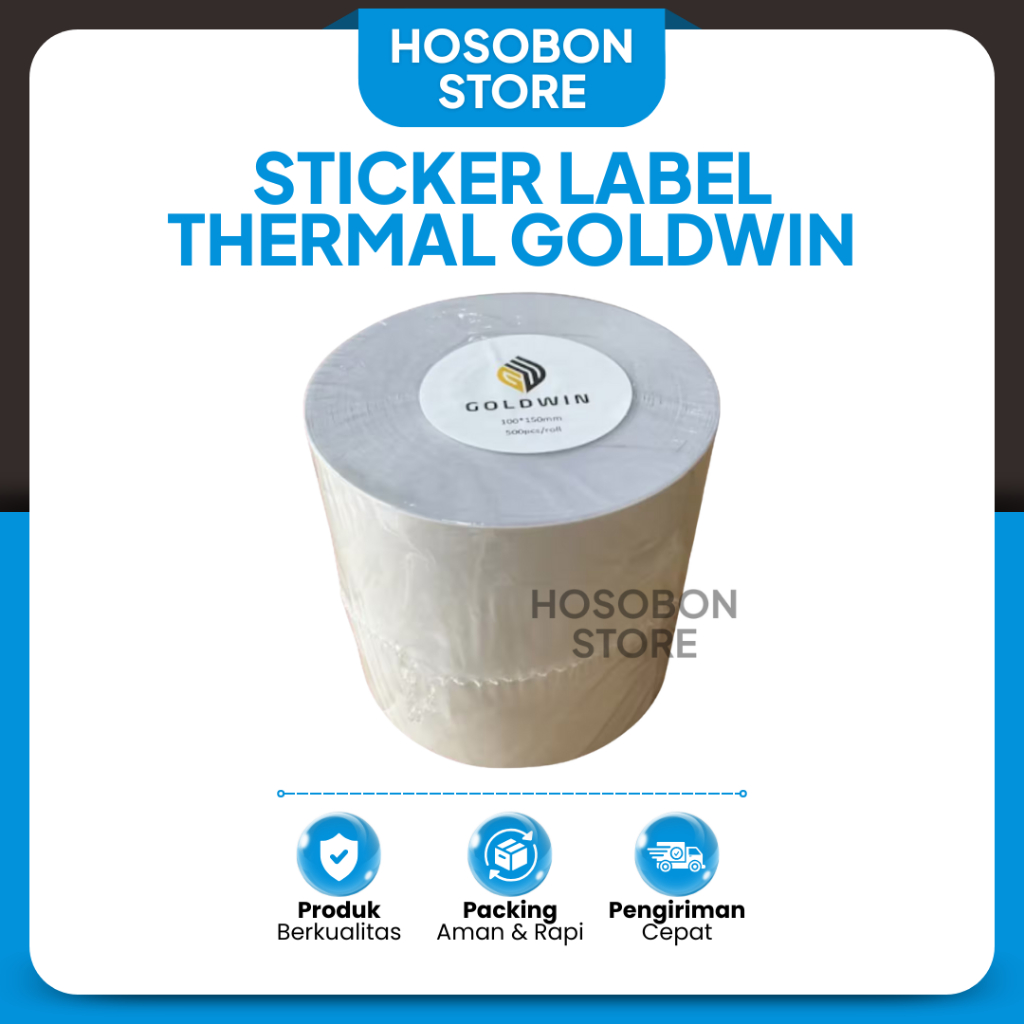 

Sticker Label Resi Thermal Goldwin Roll Pack Ukuran 100x150 78x100