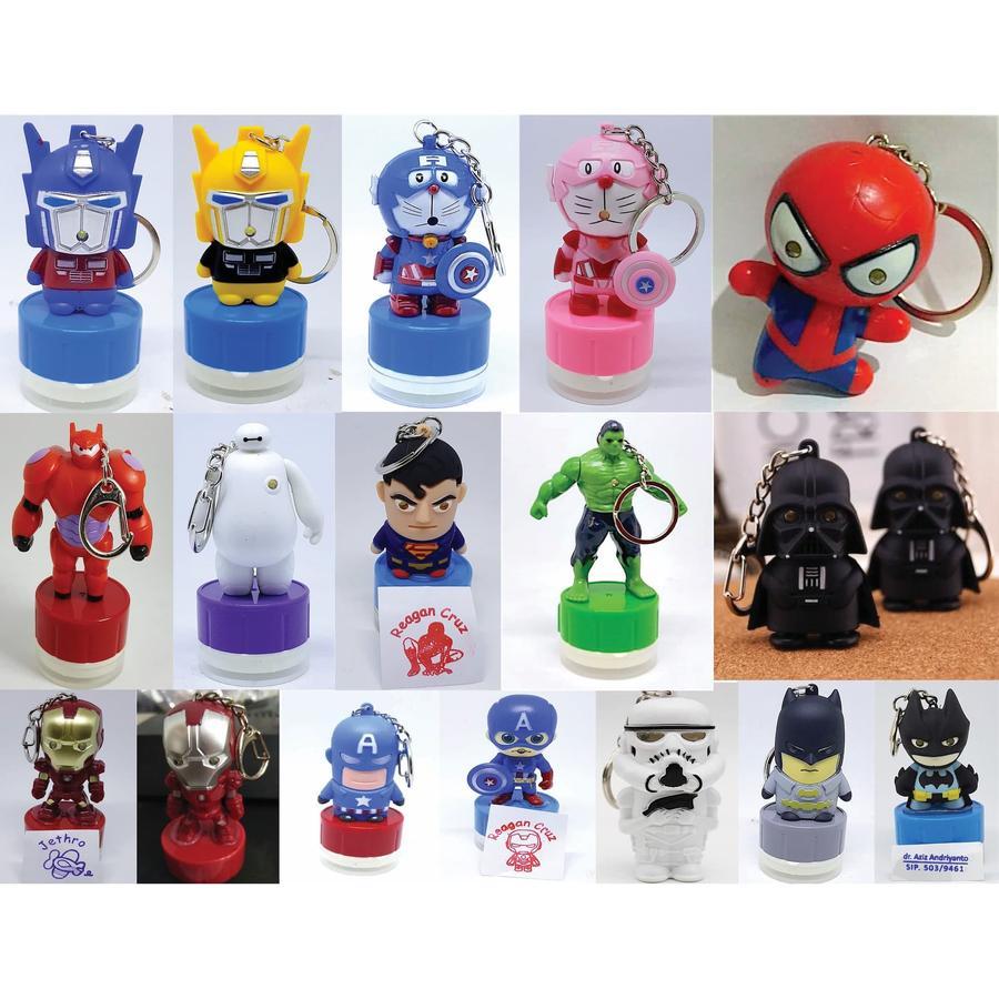 

Custom Stempel Nama Karakter Superhero | Bisa Bunyi & Lampu | Gantungan Kunci Lucu