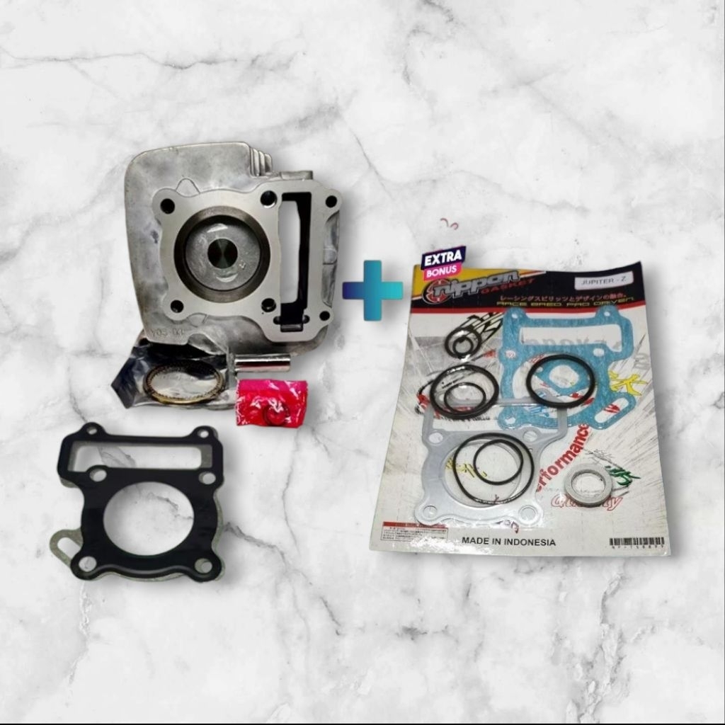 BLOCK SEHER VEGA ZR/JUP Z RING SEHER/TOP SET Plus Piston Kit Vega ZR Jupiter Z Robot Jupiter Z Salib